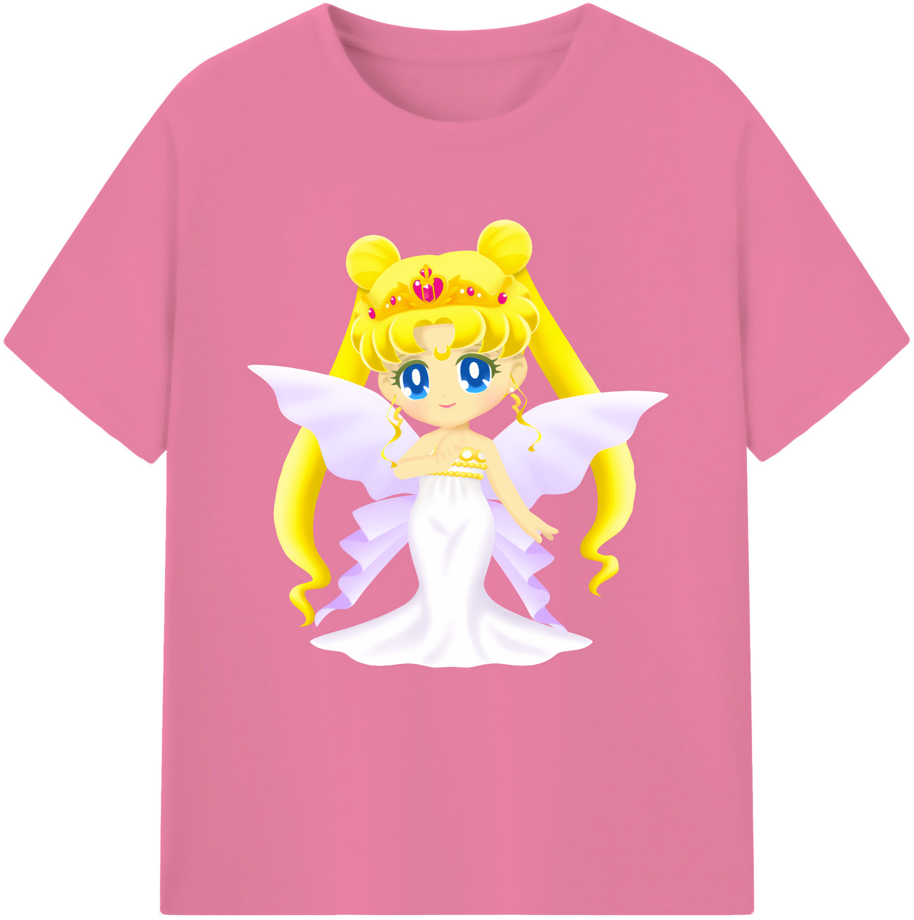 （画像用） 美少女戦士セーラームーン 愛野 美奈子 あいの みなこ Sailor Moon Aino Minako 綿100％半袖Tシャツ（フロントプリント）